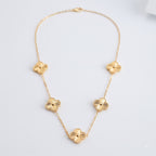Golden Clover Blossom Necklace