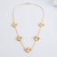 Golden Clover Blossom Necklace