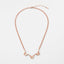 Rose Gold Butterfly Trio Necklace