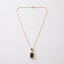 Black Onyx Halo Pendant Necklace