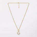 Pearl Clover Charm Necklace