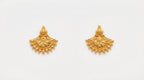 Royal Lotus Filigree Stud Earrings