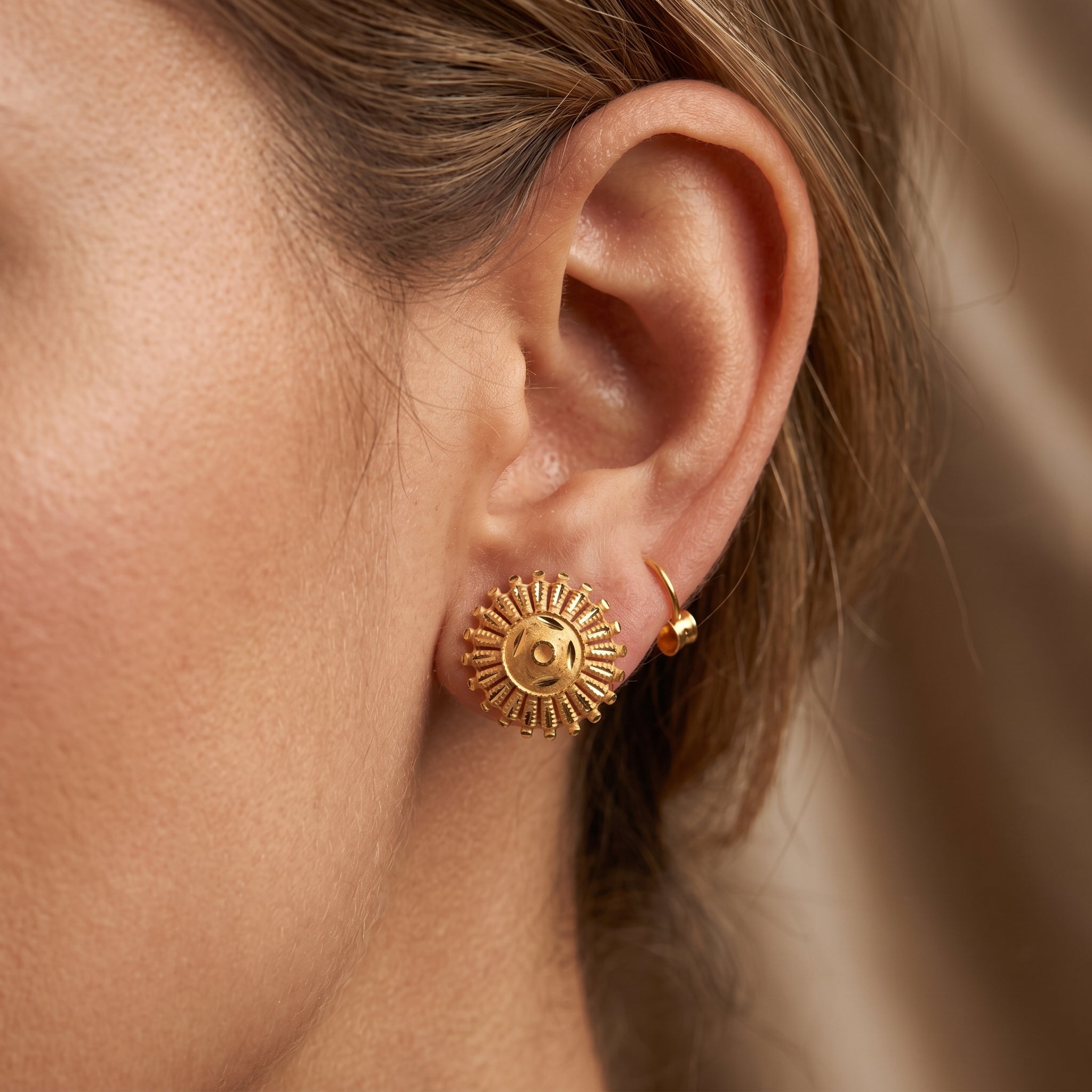 Sunburst Heritage Stud Earrings