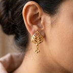 Elegant Leaf Charm Earrings