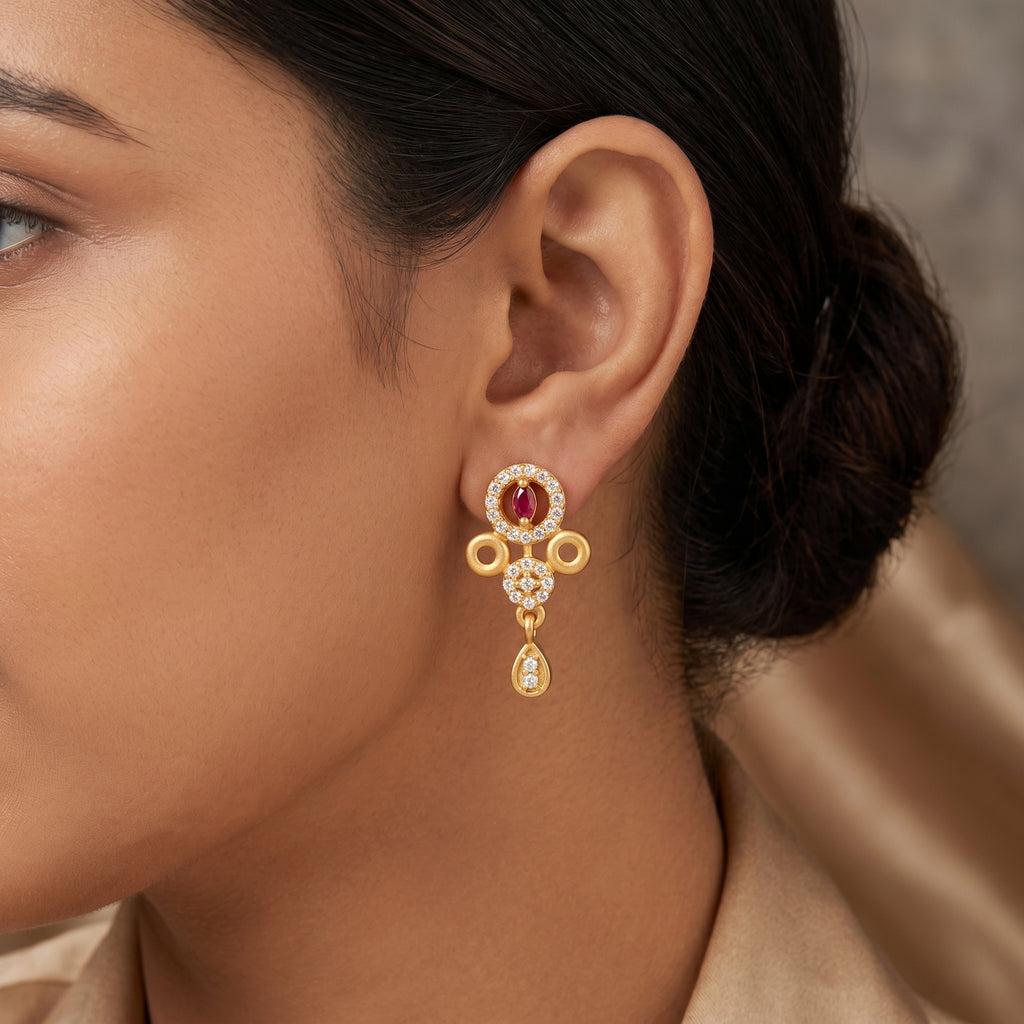 Floral Drop Earrings