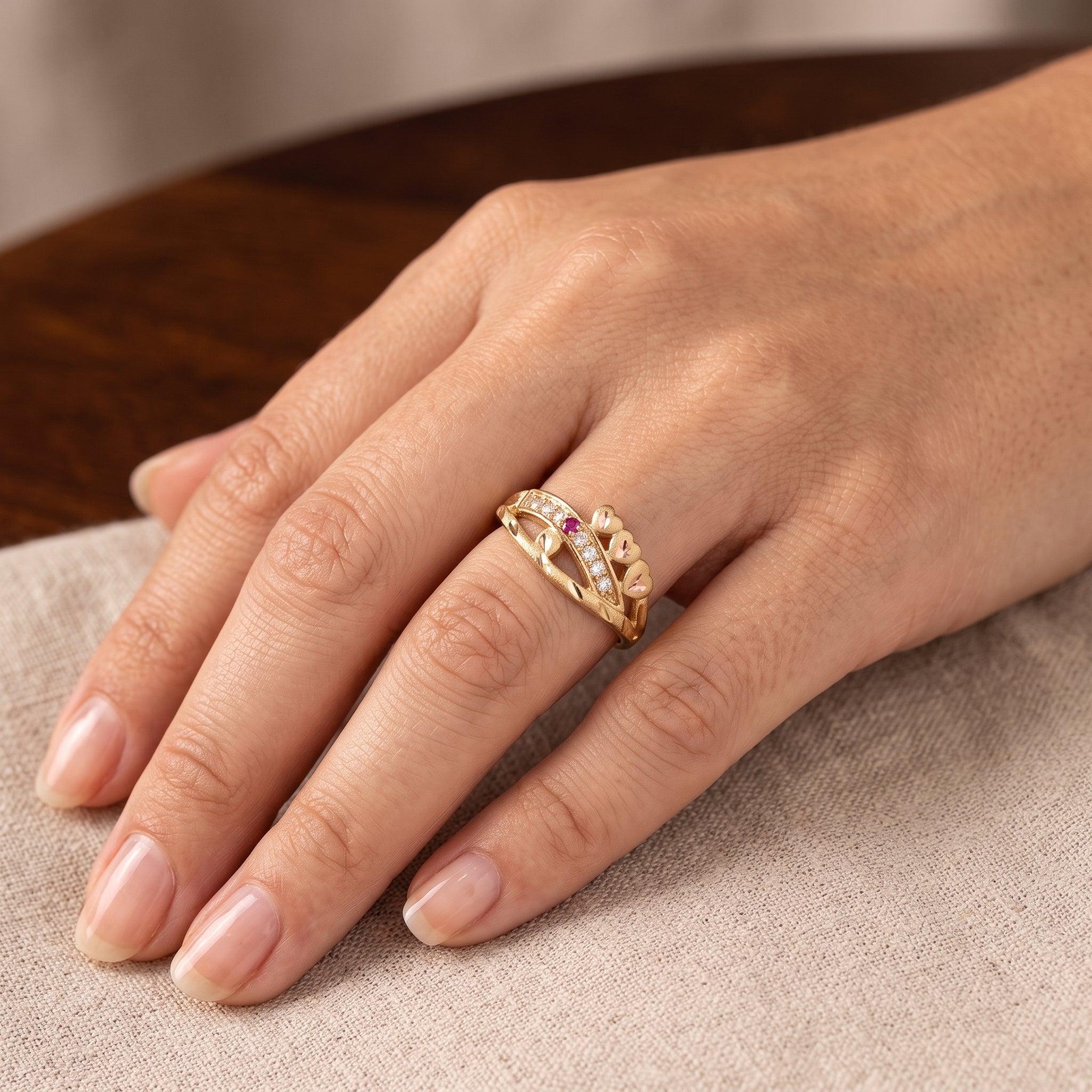 Heart Crystal Ring