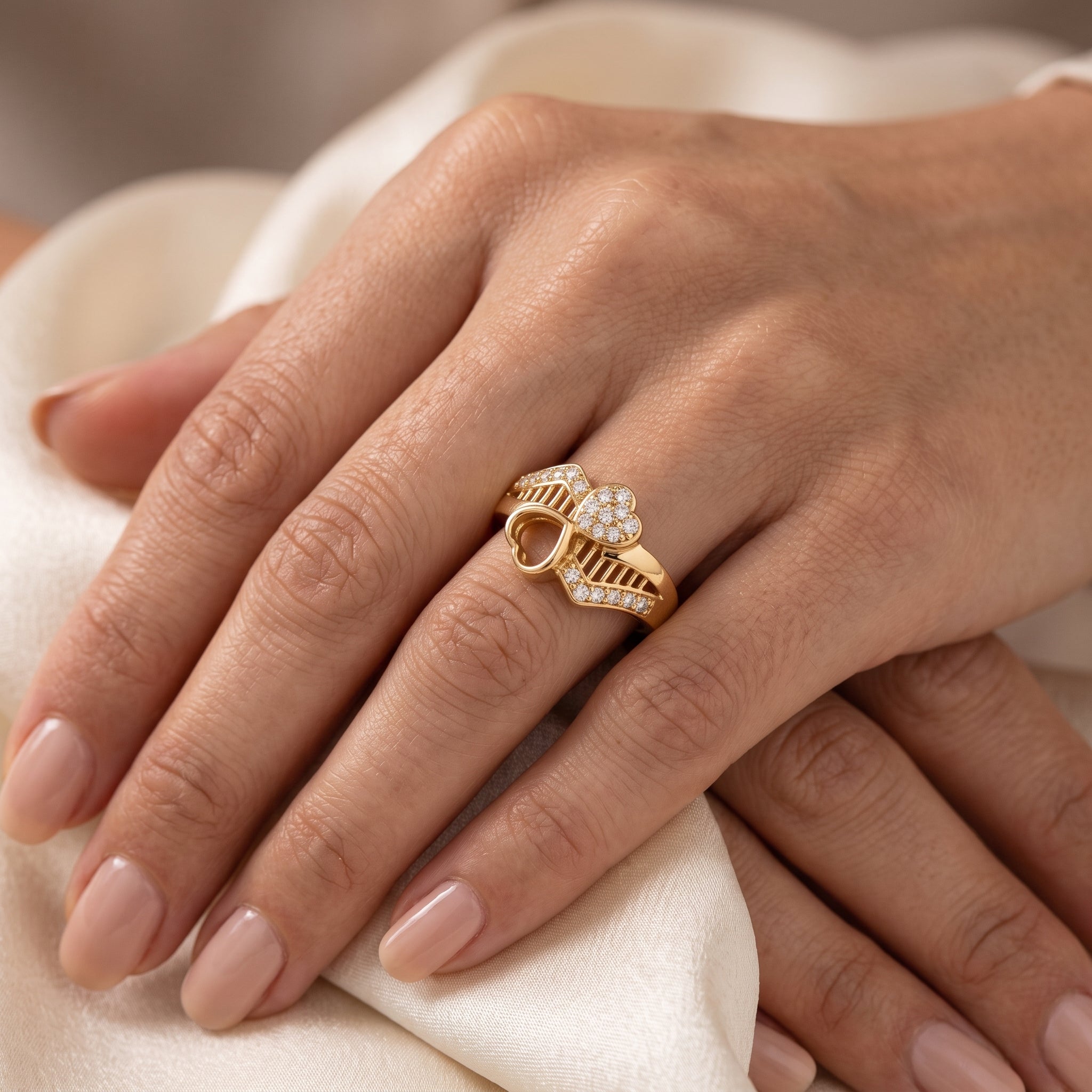 Royal Heart Bloom Ring