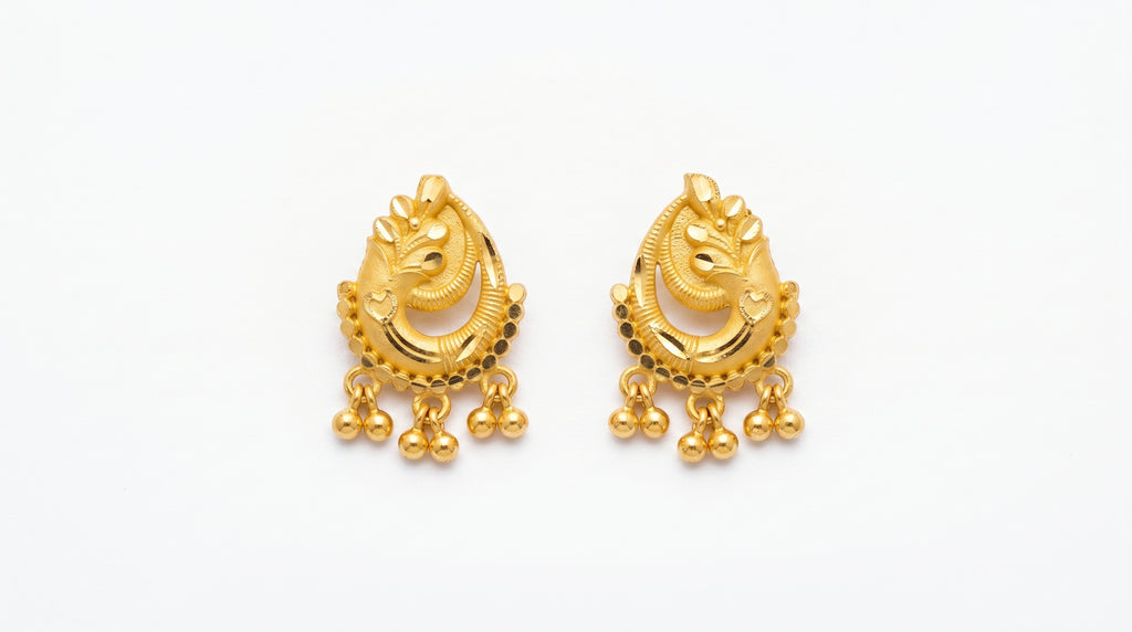 Royal Paisley Charm Dangle Earrings