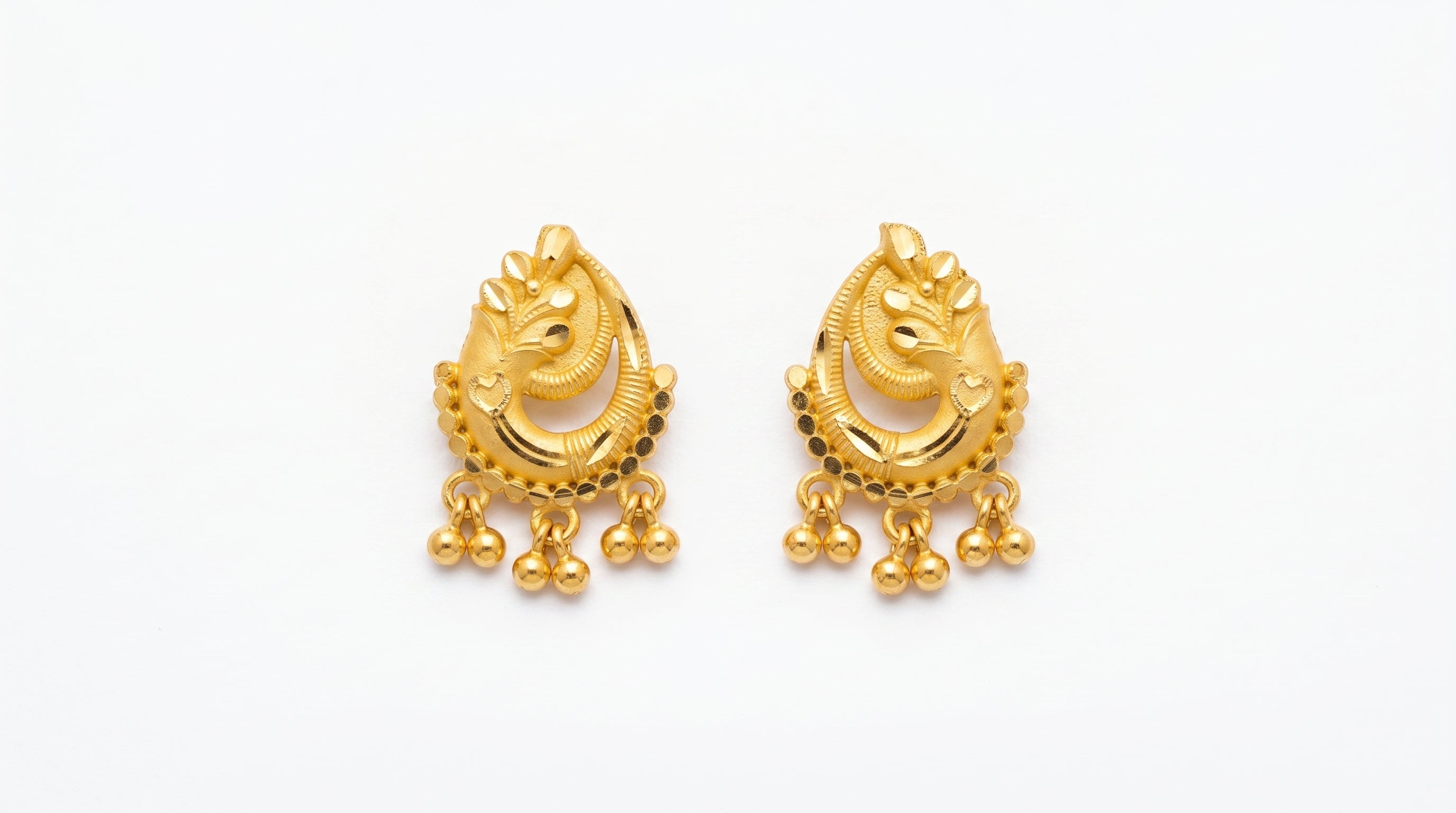 Royal Paisley Charm Dangle Earrings