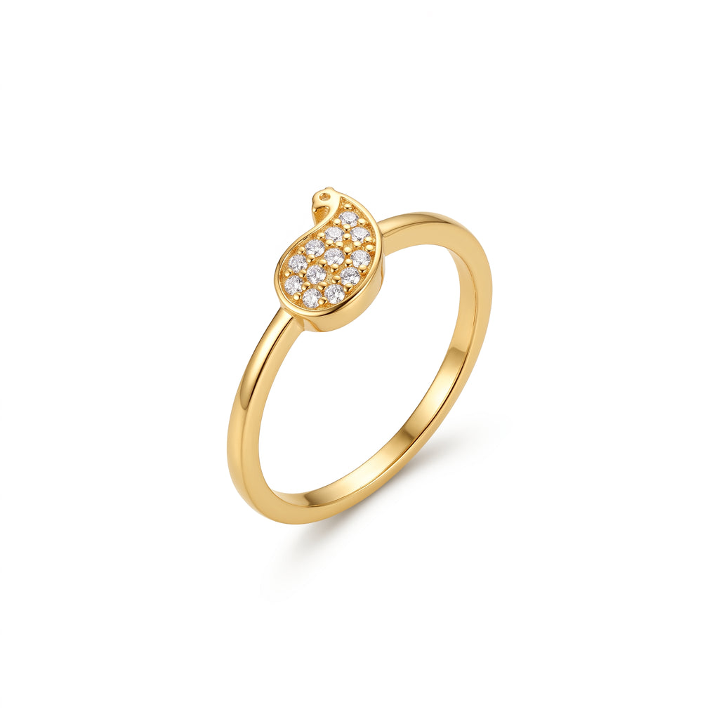 Paisley Crystal Ring
