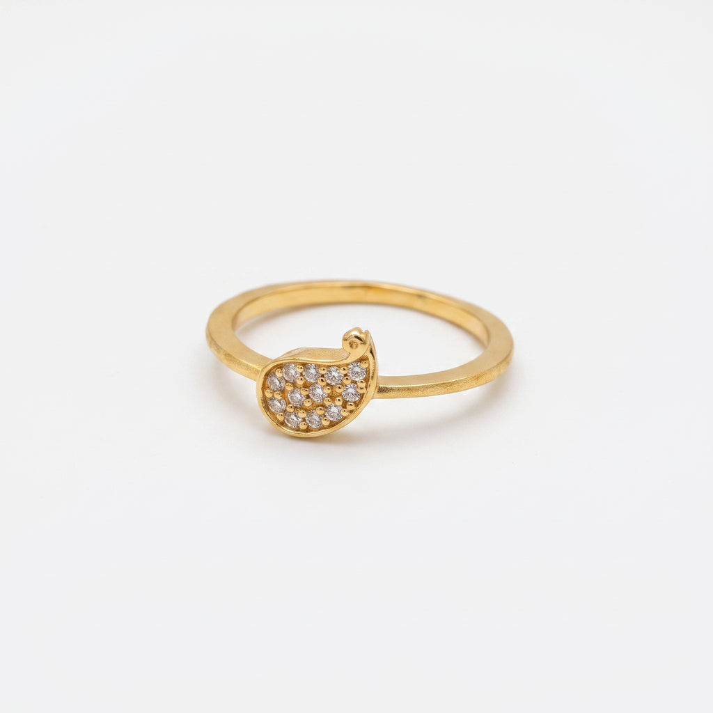 Paisley Crystal Ring