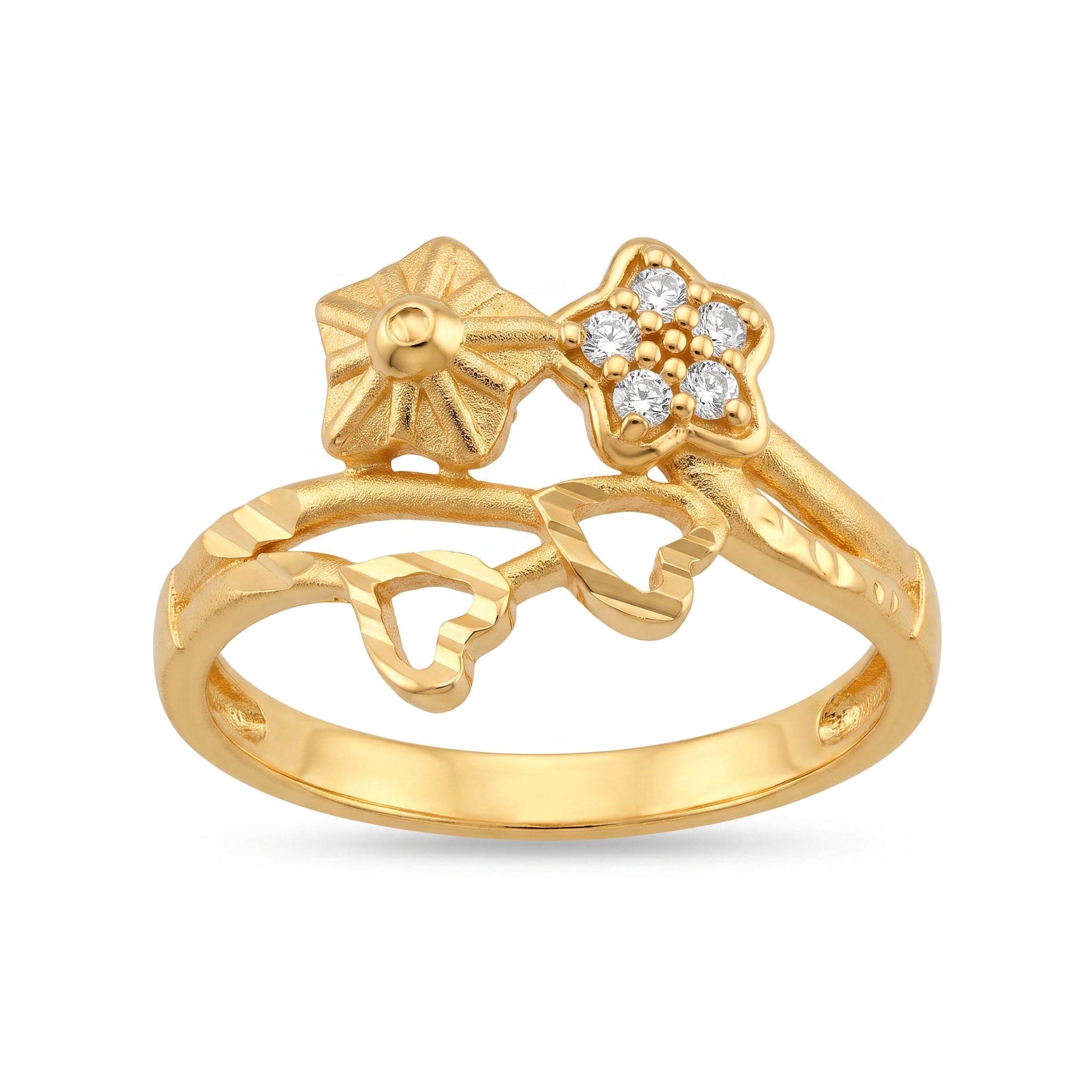 Floral Crystal Ring