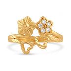 Floral Crystal Ring