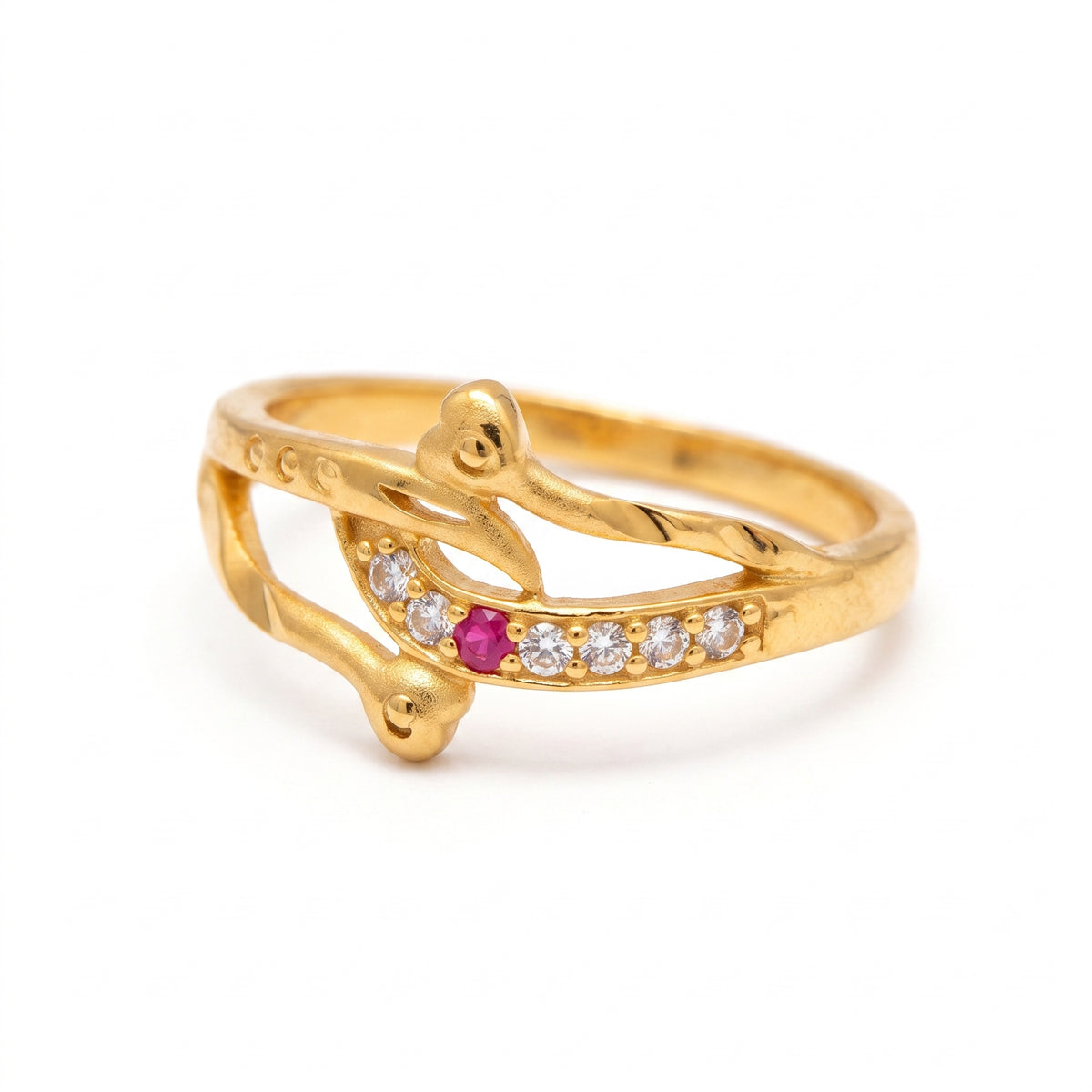 Ruby Grace Crossover Ring