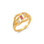 Ruby Elegance Wave Ring