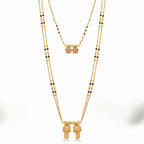 Royal Dual Elegance Mangalsutra Combo – 24K Gold Plated Set
