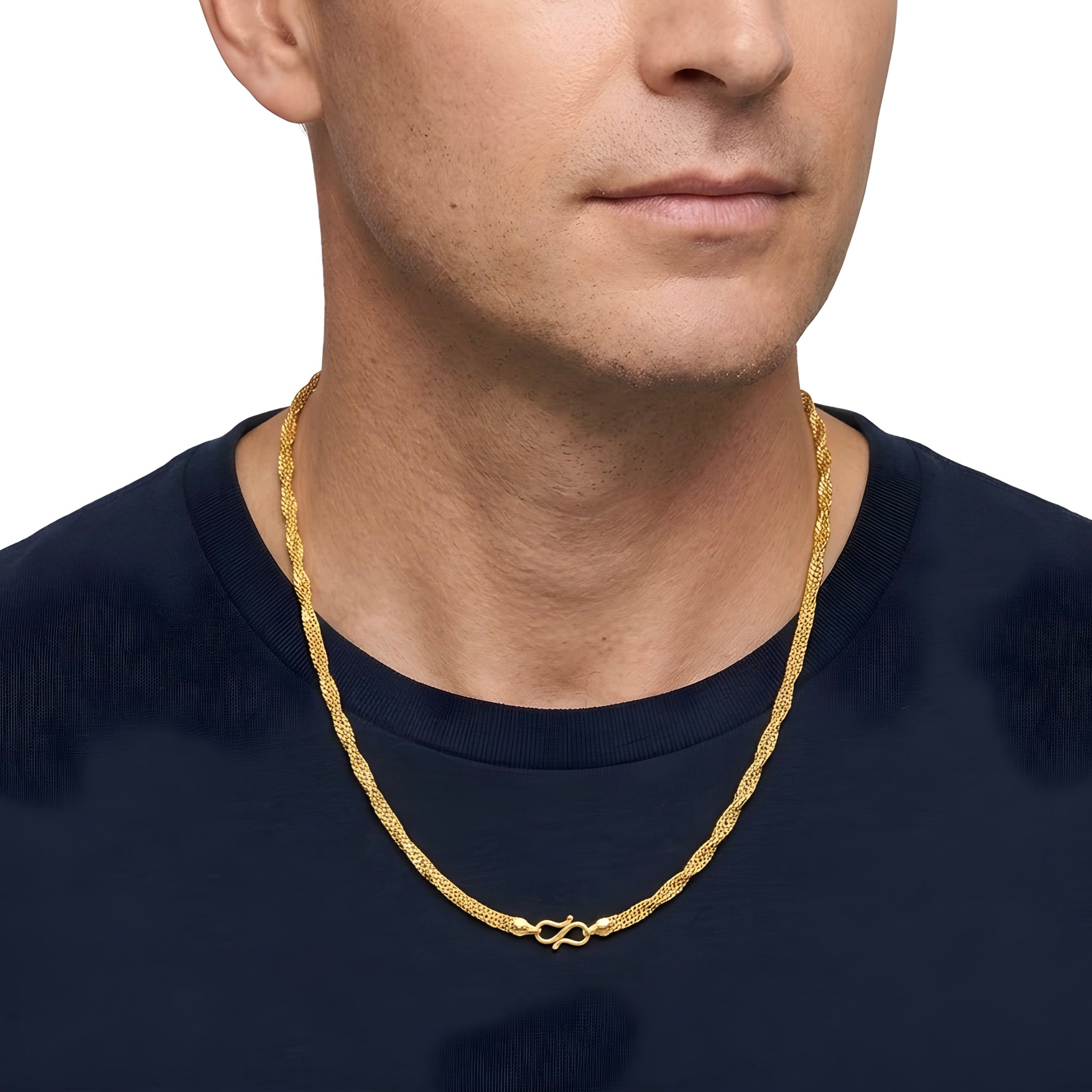 Dual Weave Elegance Mens Chain
