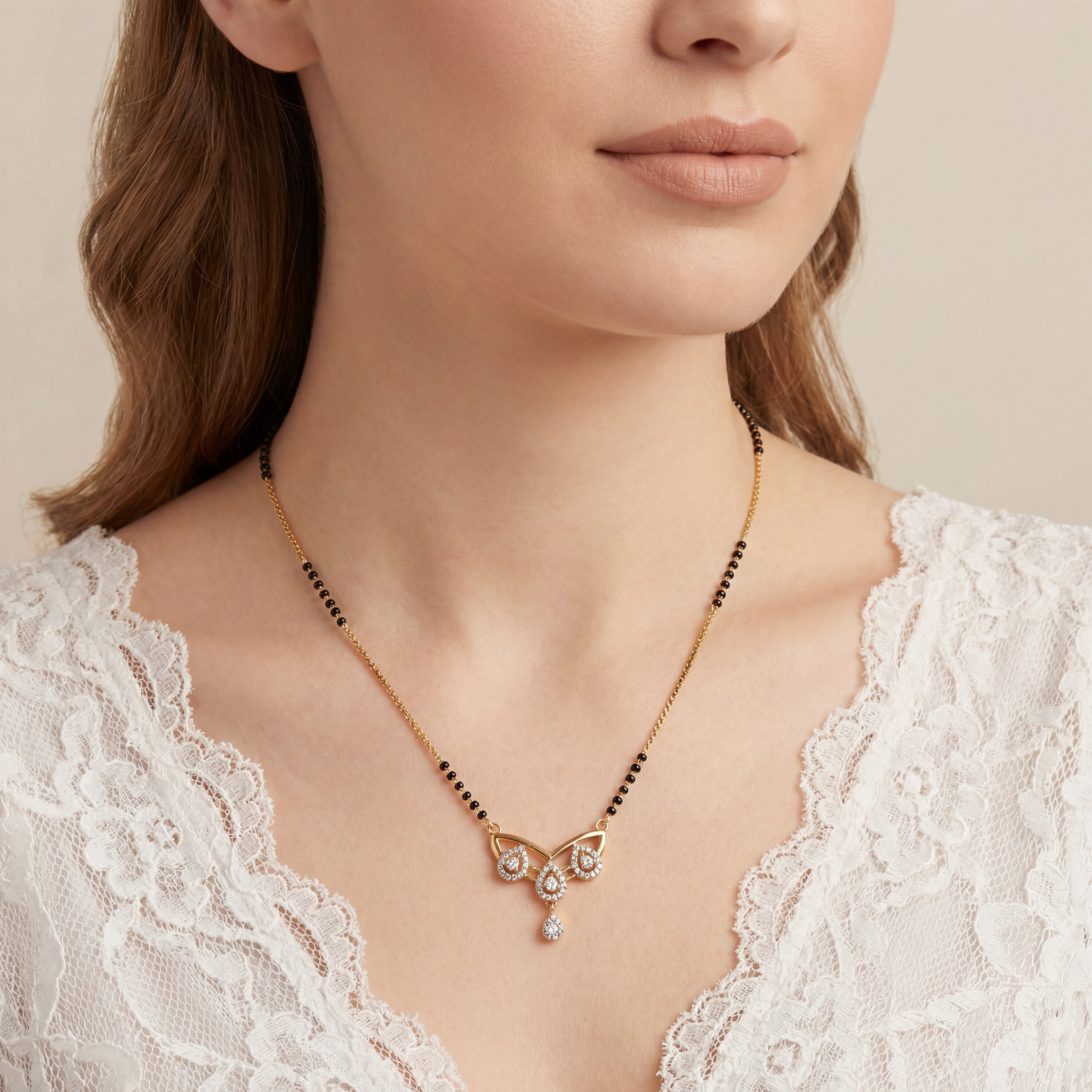 Aaranya Teardrop Mangalsutra