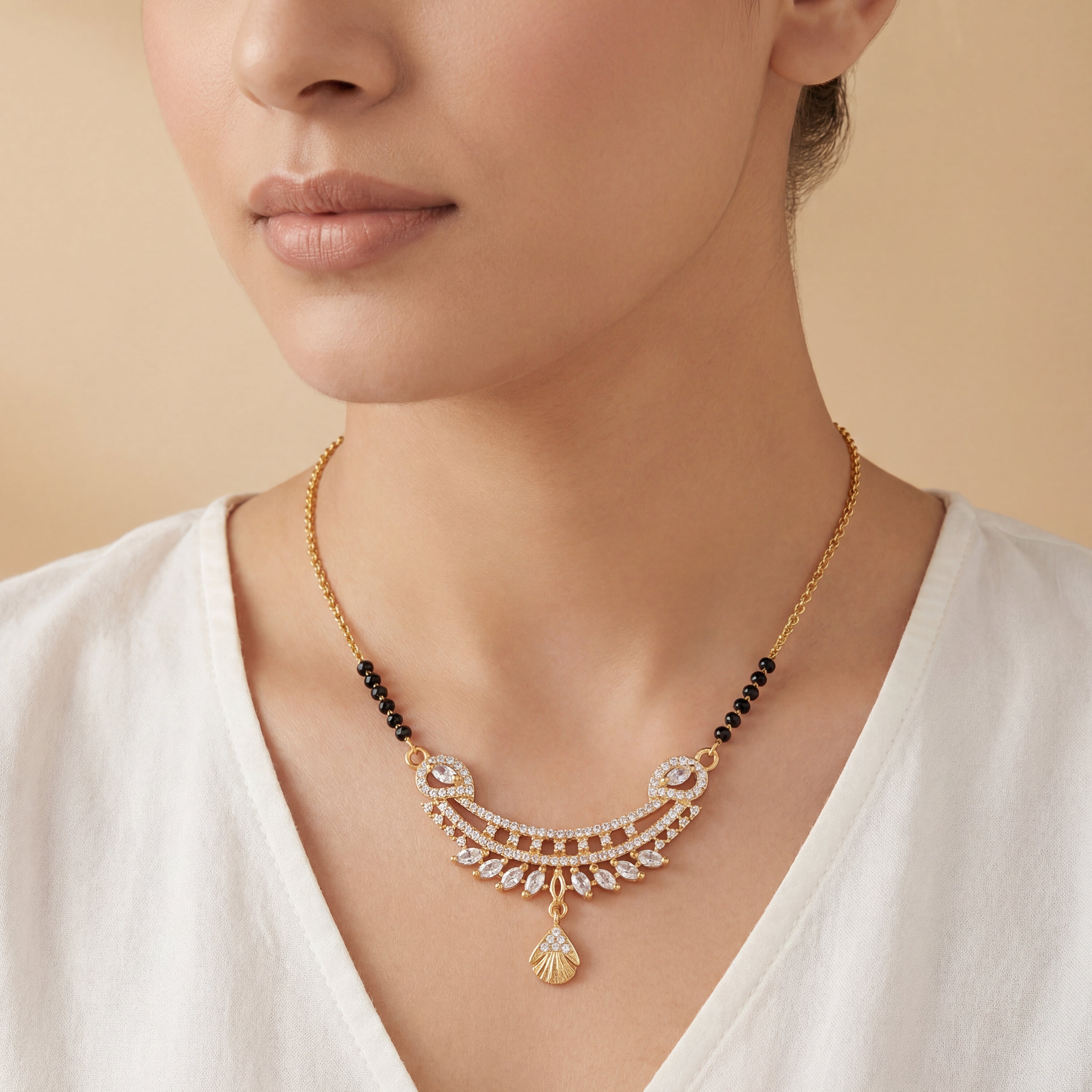 Chandrika Cascade Mangalsutra Secondary image