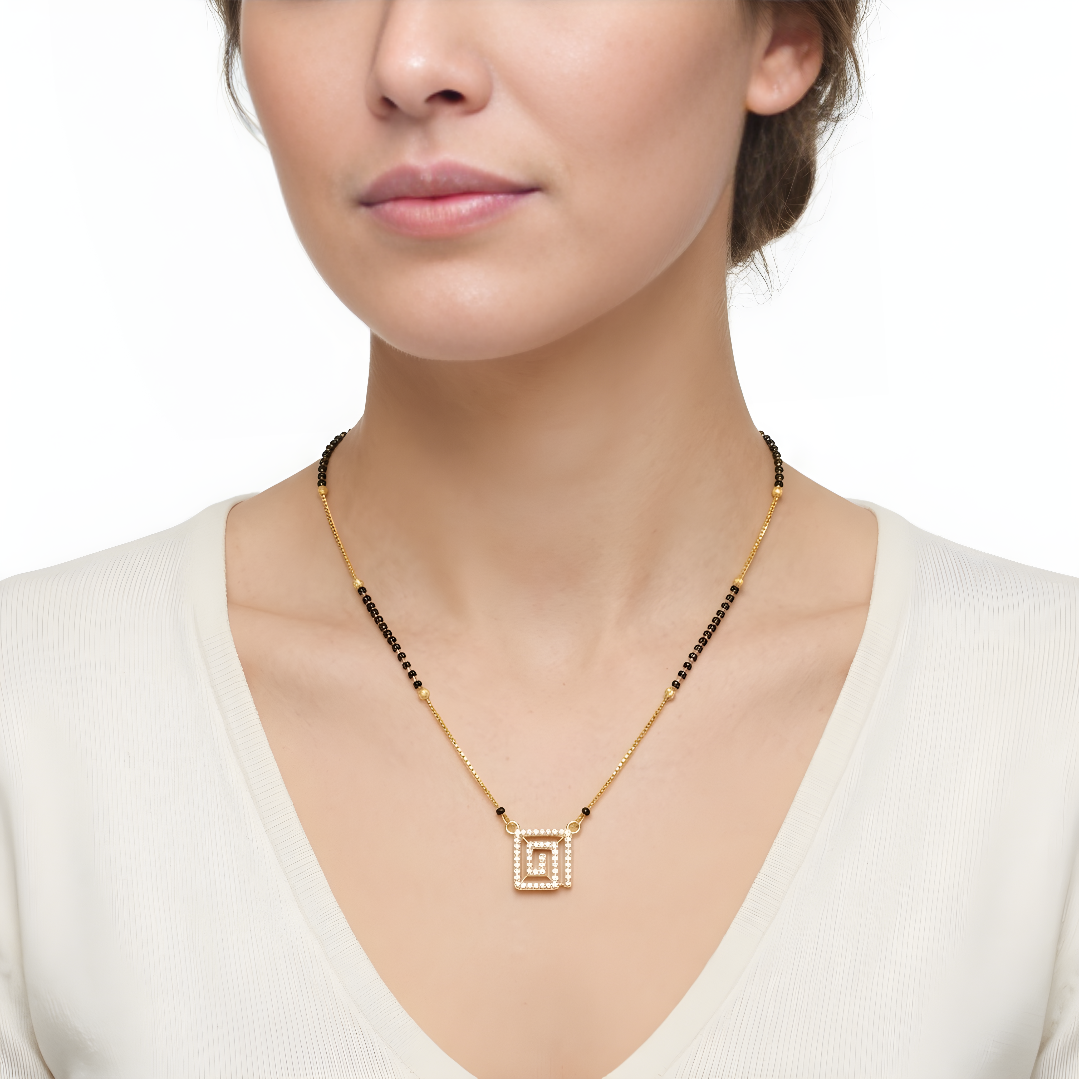 Eternal Grace Square Mangalsutra Secondary image