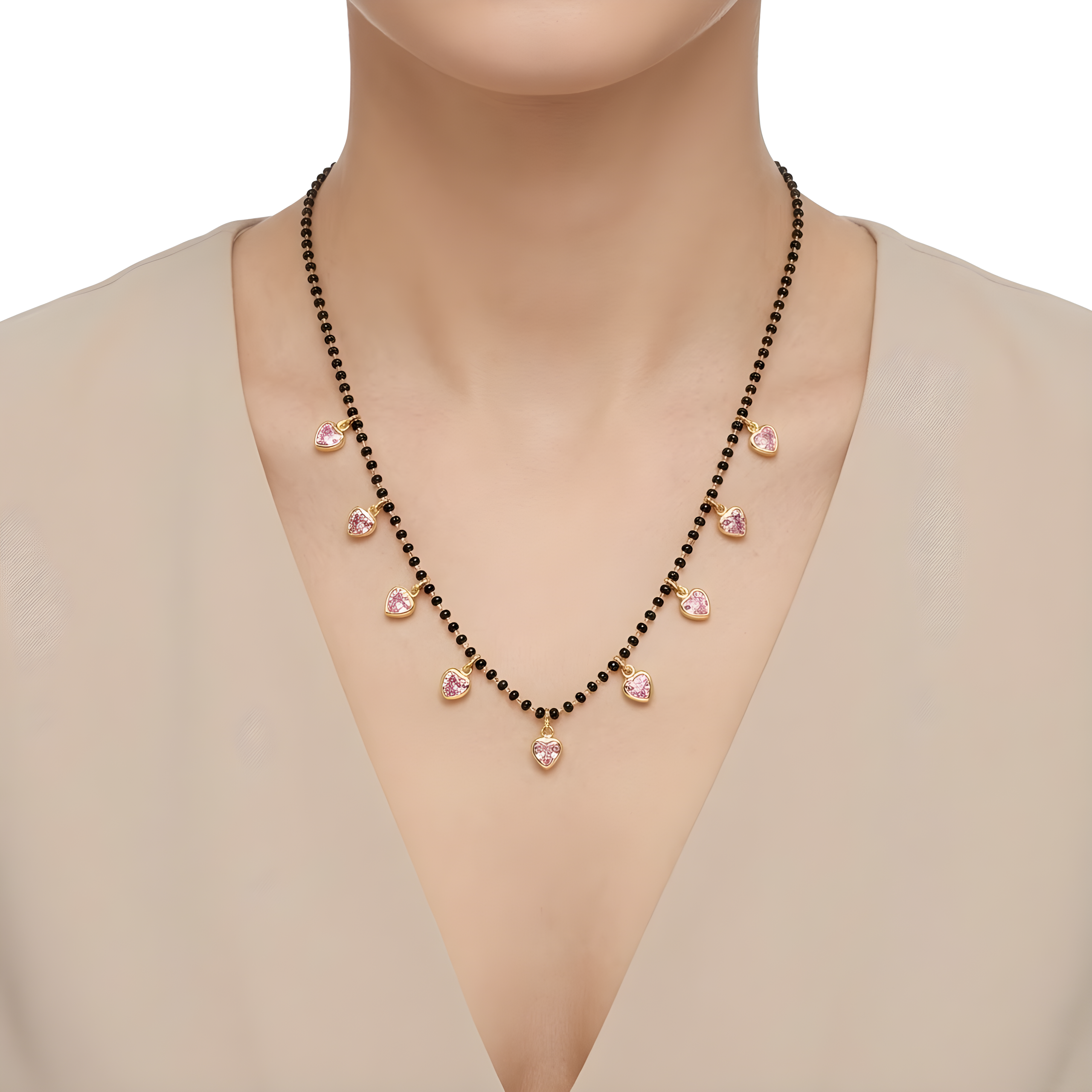 Rose Charm Mangalsutra Secondary image