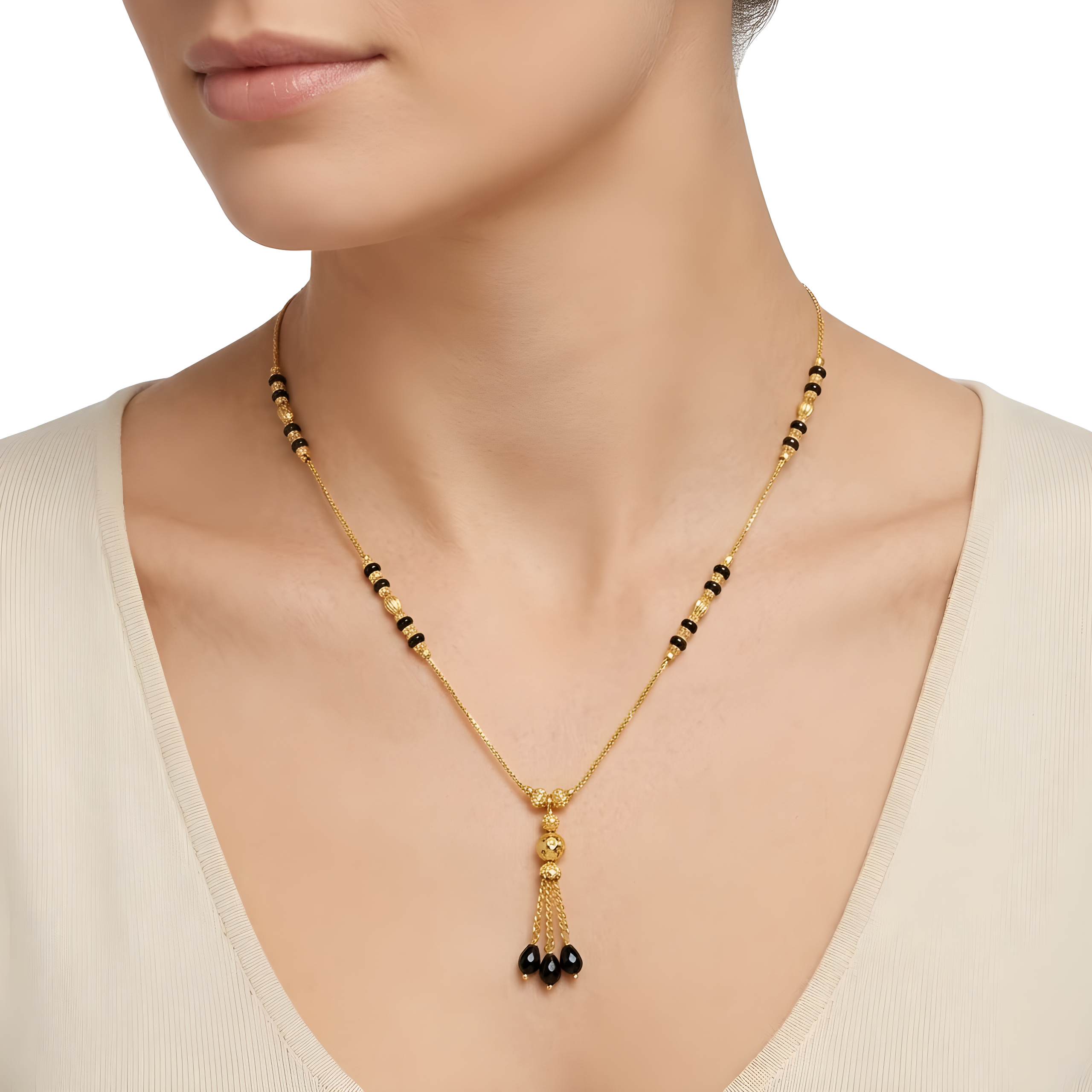 Noir Bead Mangalsutra