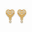 Royal Heart Sparkle Drop Earrings