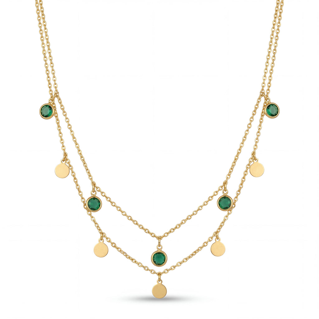 Emerald Drop Chain