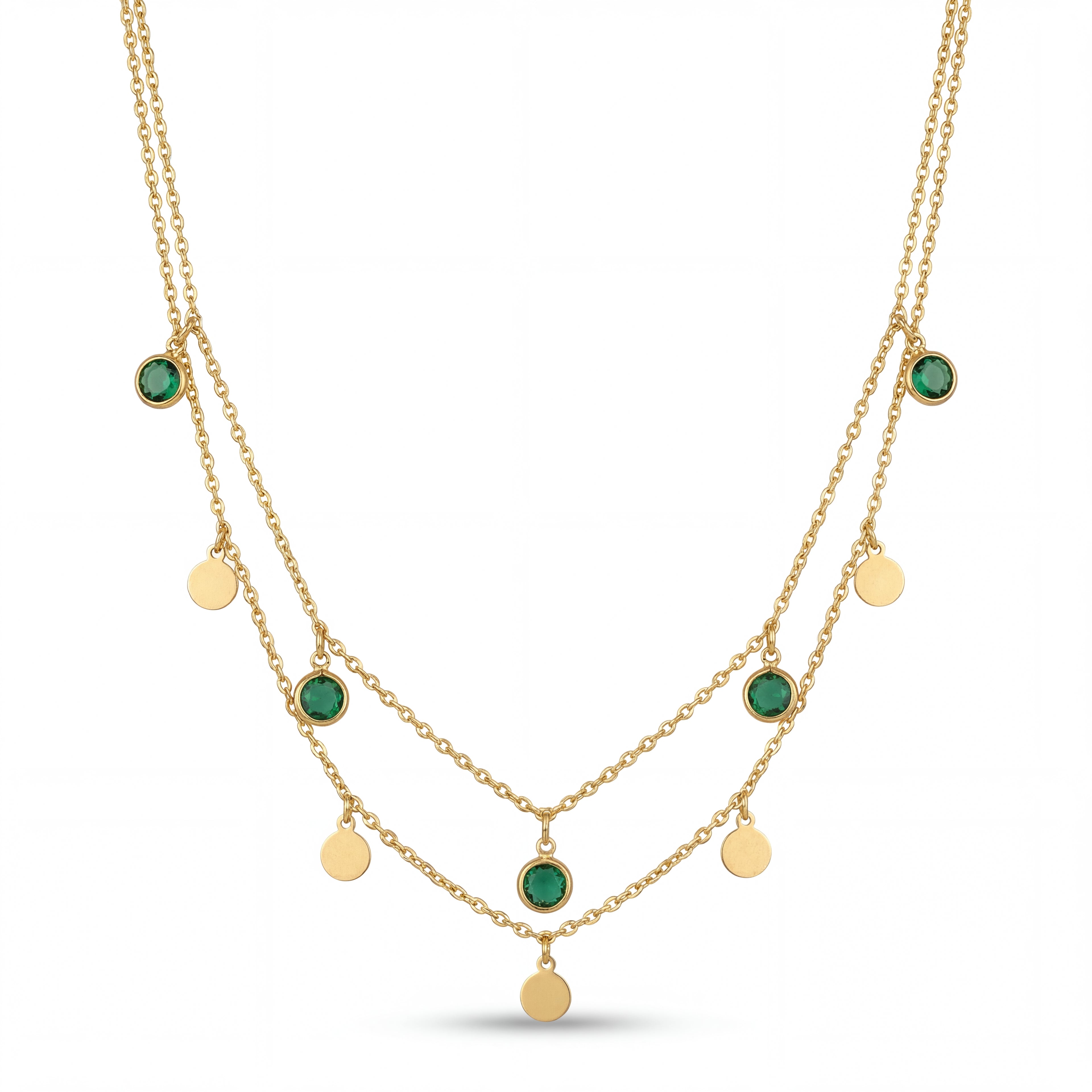 Emerald Drop Chain
