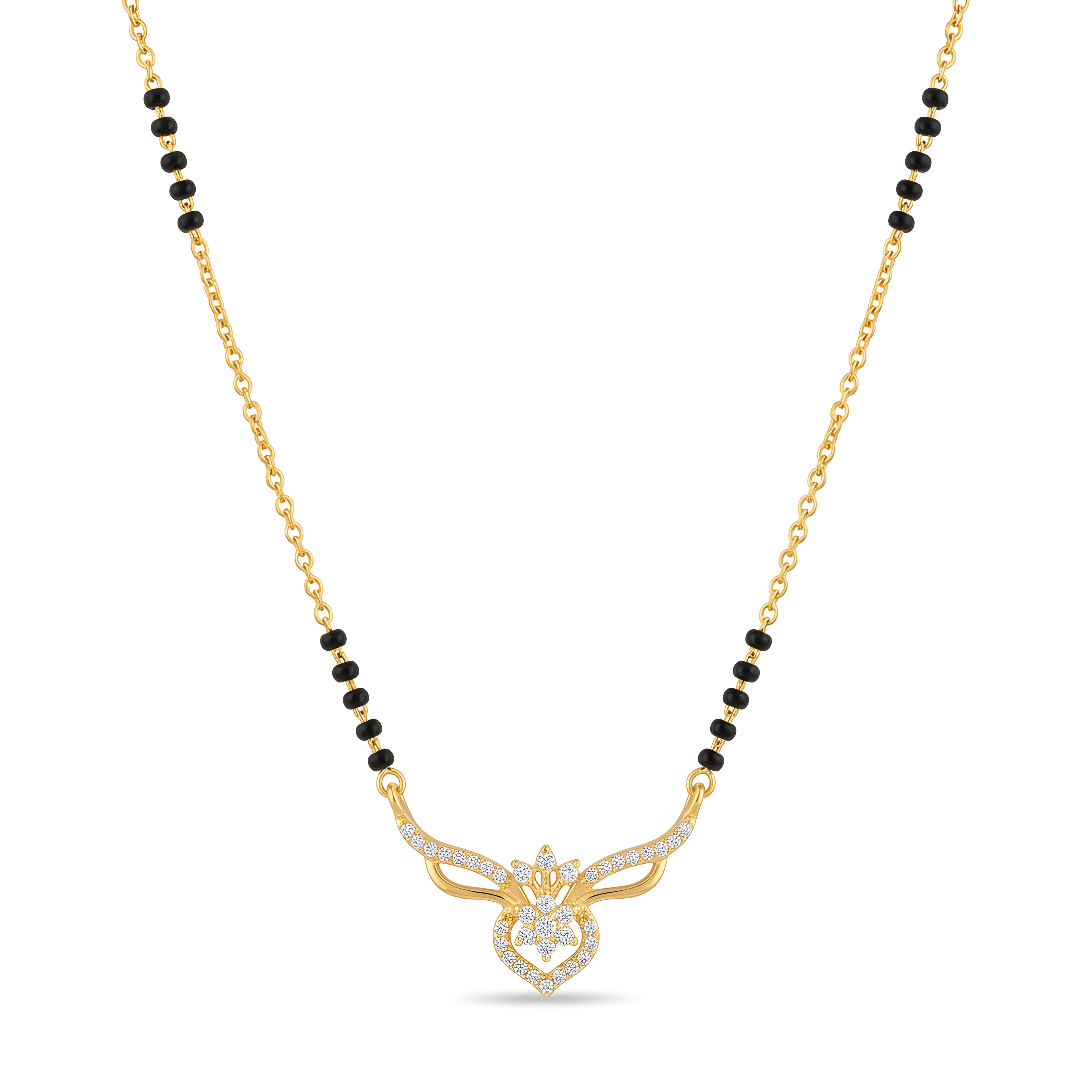 Royal Flutter Heart Mangalsutra