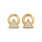 Aurelia Trinity Halo Studs