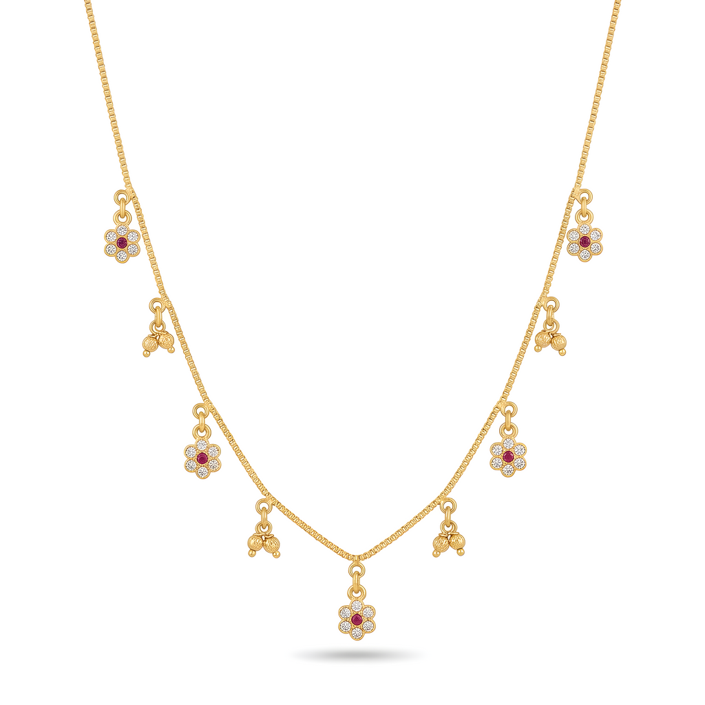 Floral charm Necklace