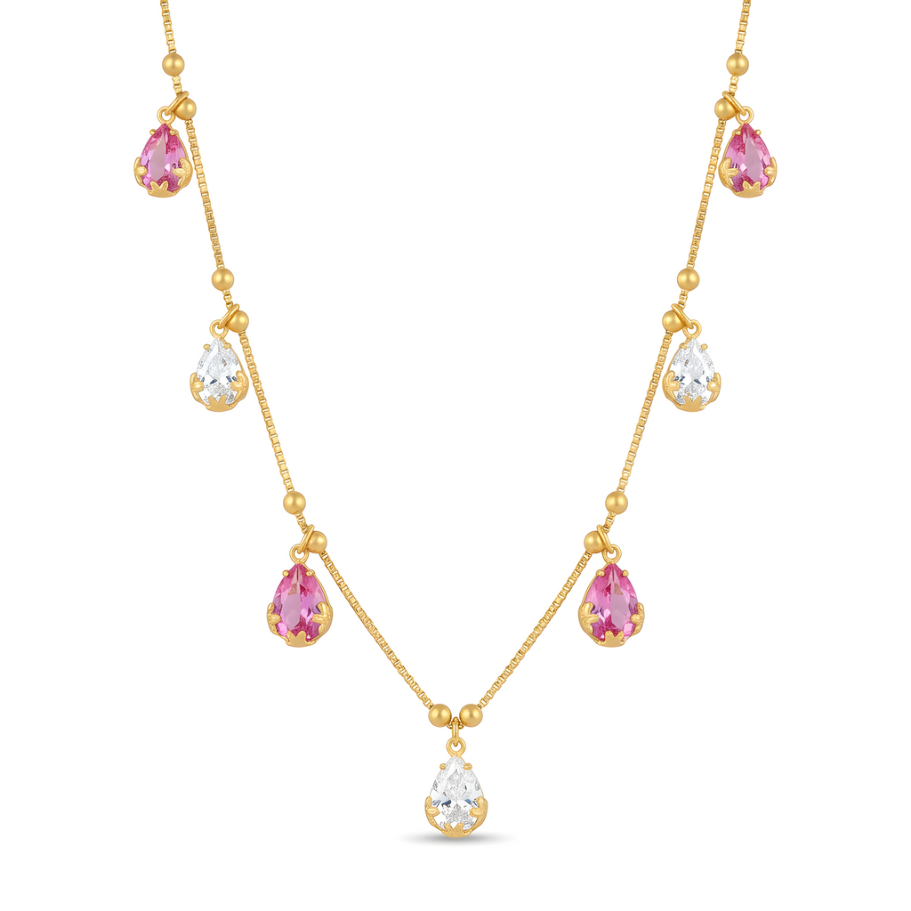 Rose Teardrop Necklace